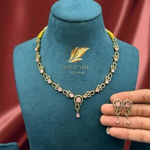 Elegant AD Necklace and Earring Set